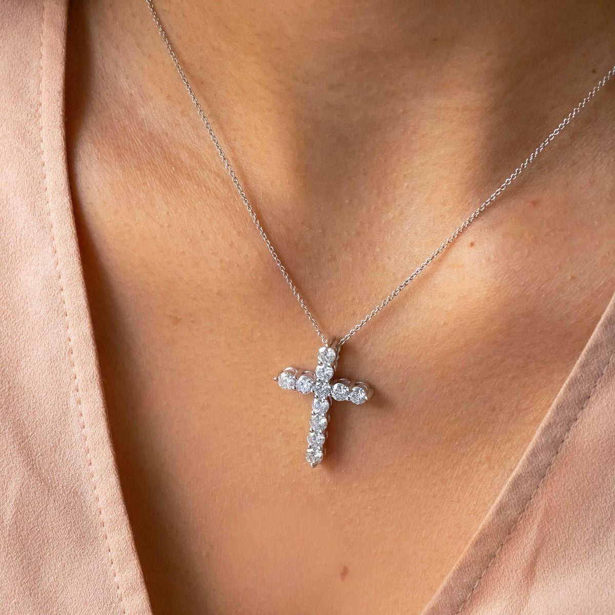 CROSS - MOISSANITE GYÉMÁNT NYAKLÁNC