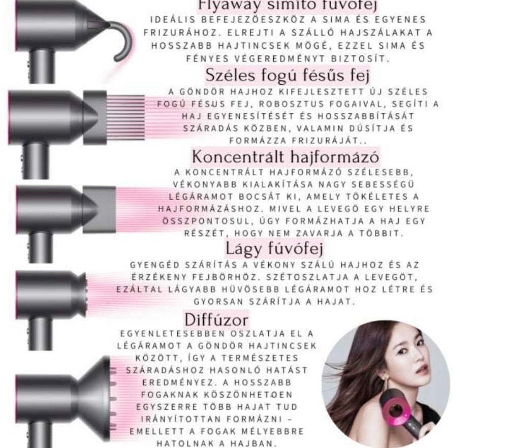 Supersonic ionos hajszárító szett